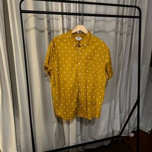 Men’s short sleeve polka dot shirt